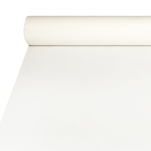 63 Tischdecke, stoffähnlich, Airlaid 20 m x 1,2 m weiss