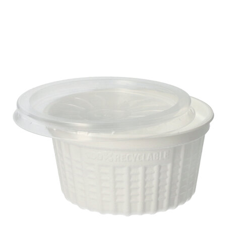 25 Suppenbecher, PP "To Go" 350 ml Ø 11,5 cm · 6 cm weiss 9600 Suppenbecher, PP "To Go" 350 ml Ø 11,5 cm · 6 cm weiss
