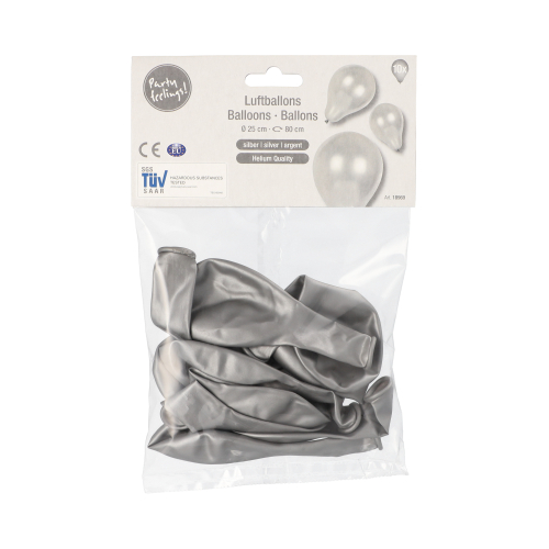33600 Luftballons Ø 25 cm silber