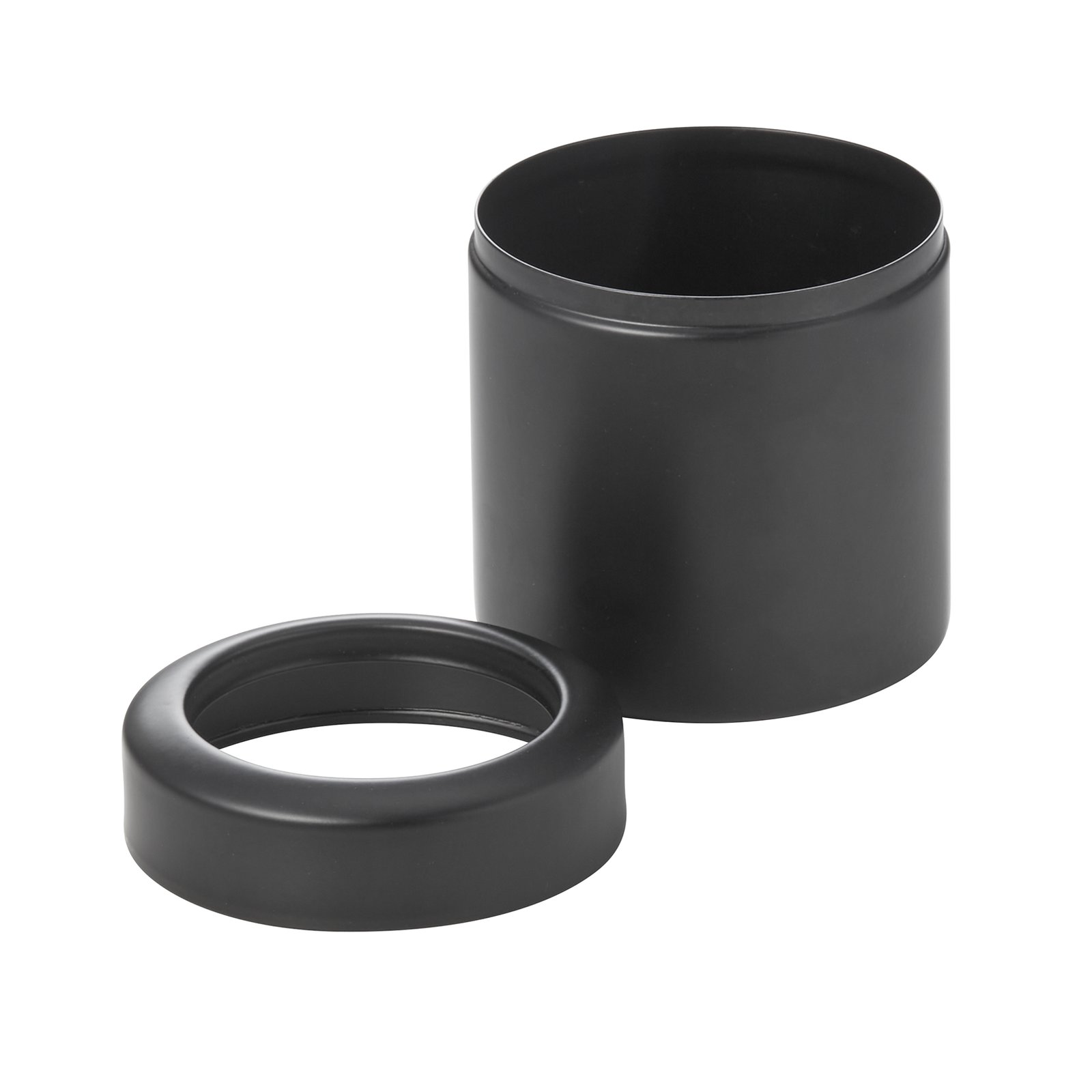 Tischrestebehälter, 700 ml, Ø 10 cm, schwarz pulverbeschichtet, Chromnickelstahl