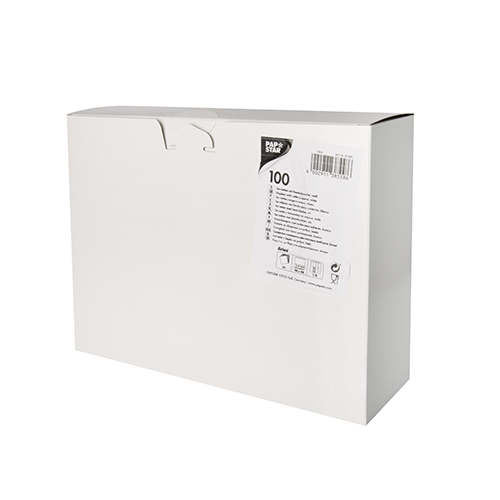 9600 Bestecktaschen, Airlaid 40 cm x 48 cm weiss mit Besteckfalz