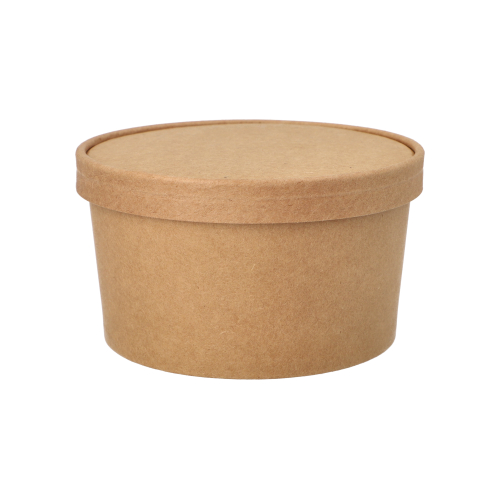 3000 Salatschalen, Pappe rund 1000 ml Ø 15 cm · 7,5 cm braun