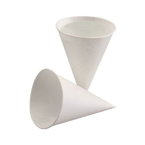 5000 Spitzbecher, Zuckerrohrpapier 100 ml Ø 7 cm · 9,5 cm weiss 60000 Spitzbecher, Zuckerrohrpapier 100 ml Ø 7 cm · 9,5 cm weiss