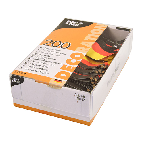 320000 Deko-Picker 8 cm "Deutschland"