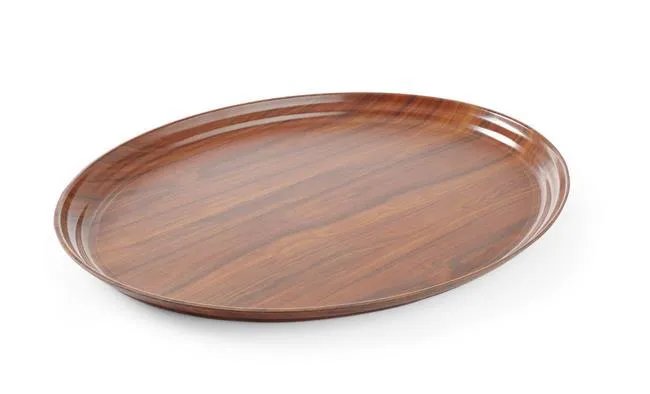 Serviertablett in Holzoptik, oval, AmerBox, Mahagoni, 200x265mm Serviertablett in Holzoptik, oval, AmerBox, Mahagoni, 230x160mm