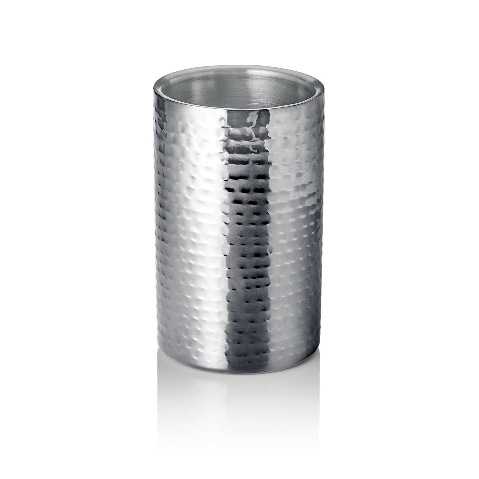 Flaschenkühler, Ø 12 cm, Höhe 19 cm, gehämmert Flaschenkühler, Ø 12 cm, Höhe 19 cm, gehämmert
