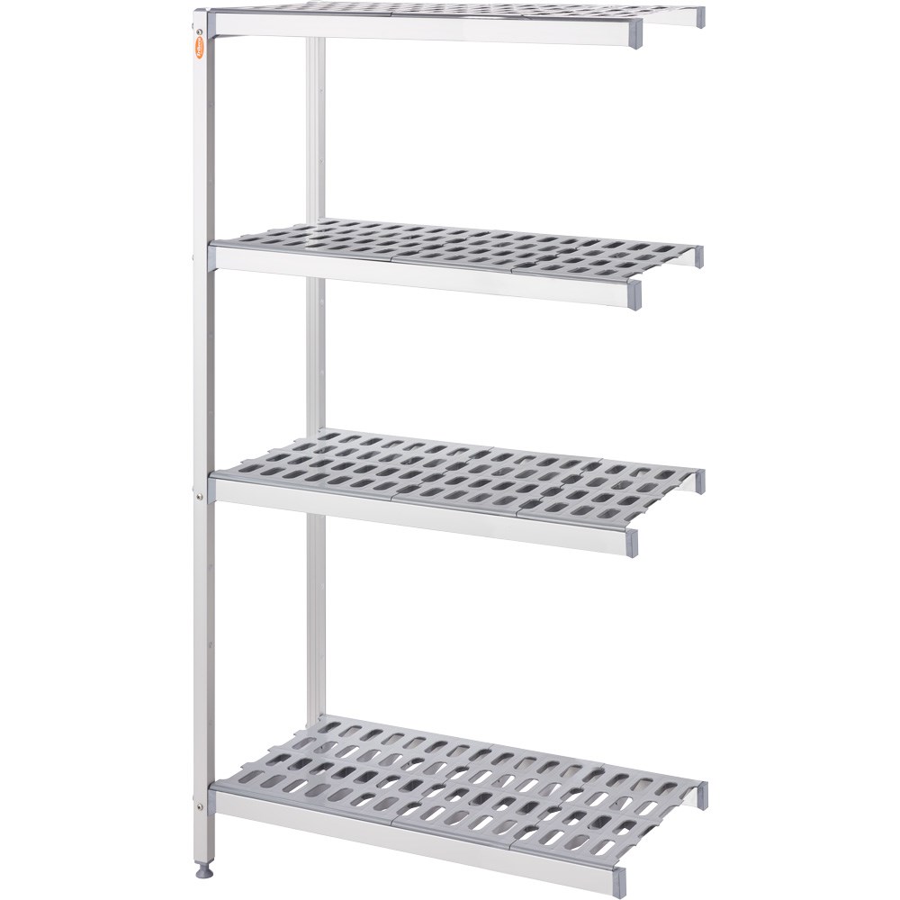 Lagerregal aus Aluminium mit 2 Beinen 859x560x1680 mm (BxTxH) Lagerregal aus Aluminium mit 2 Beinen 1469x560x1680 mm (BxTxH)