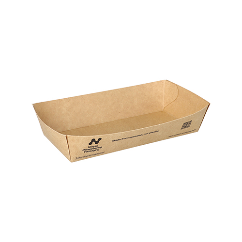 6480 Snacktrays, Pappe "NOTPLA" 3,5 cm x 7 cm x 15 cm braun