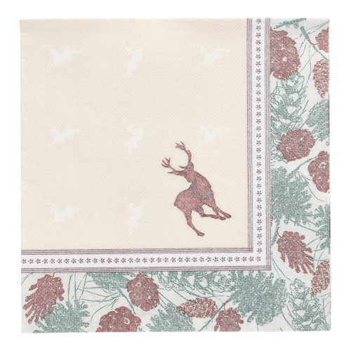 50 Servietten "ROYAL Collection" 1/4-Falz 40 cm x 40 cm "Majestic Deer" 12500 Servietten "ROYAL Collection" 1/4-Falz 40 cm x 40 cm "Majestic Deer"