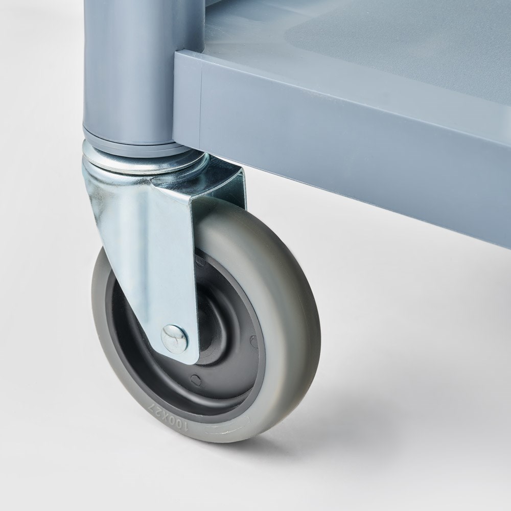 Servierwagen aus Kunststoff, mit drei Borden, 860 x 425 x 910 mm (BxTxH)