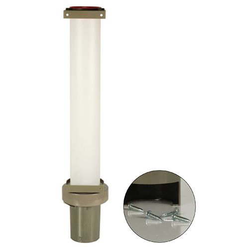1 Becherspender, PS 67 cm x 13 cm x 15,5 cm grau für 100 Becher mit oberem Ø 7,03 cm 42 Becherspender, PS 67 cm x 13 cm x 15,5 cm grau für 100 Becher mit oberem Ø 7,03 cm