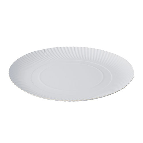 100 Teller, Pappe "pure" rund Ø 32 cm · 2 cm weiss