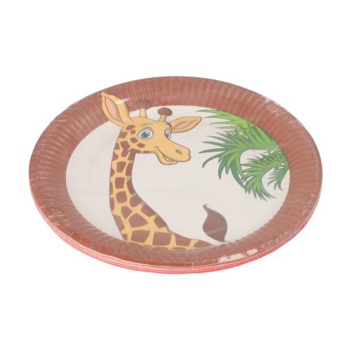 12000 Teller, Pappe rund Ø 23 cm "Jungle" mixed