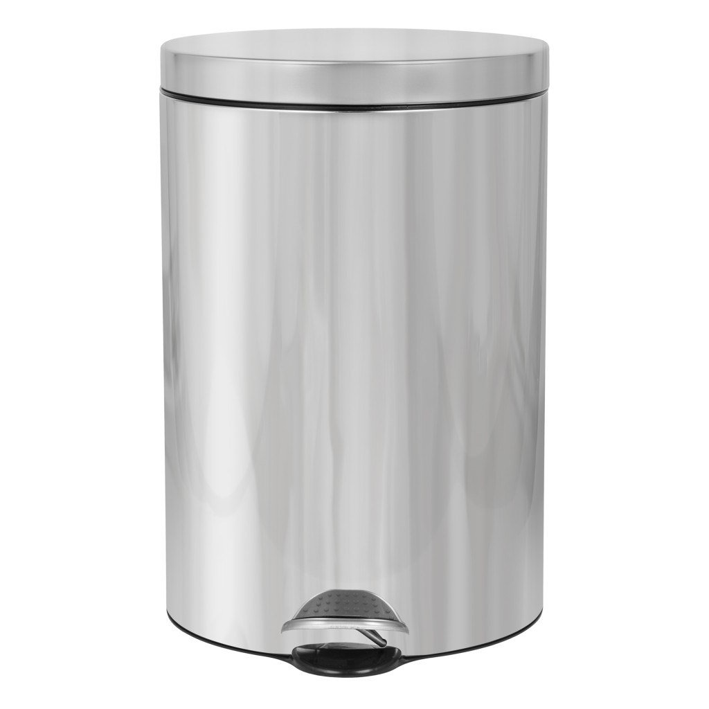 Pedal-Abfalleimer, 20 Liter, poliert