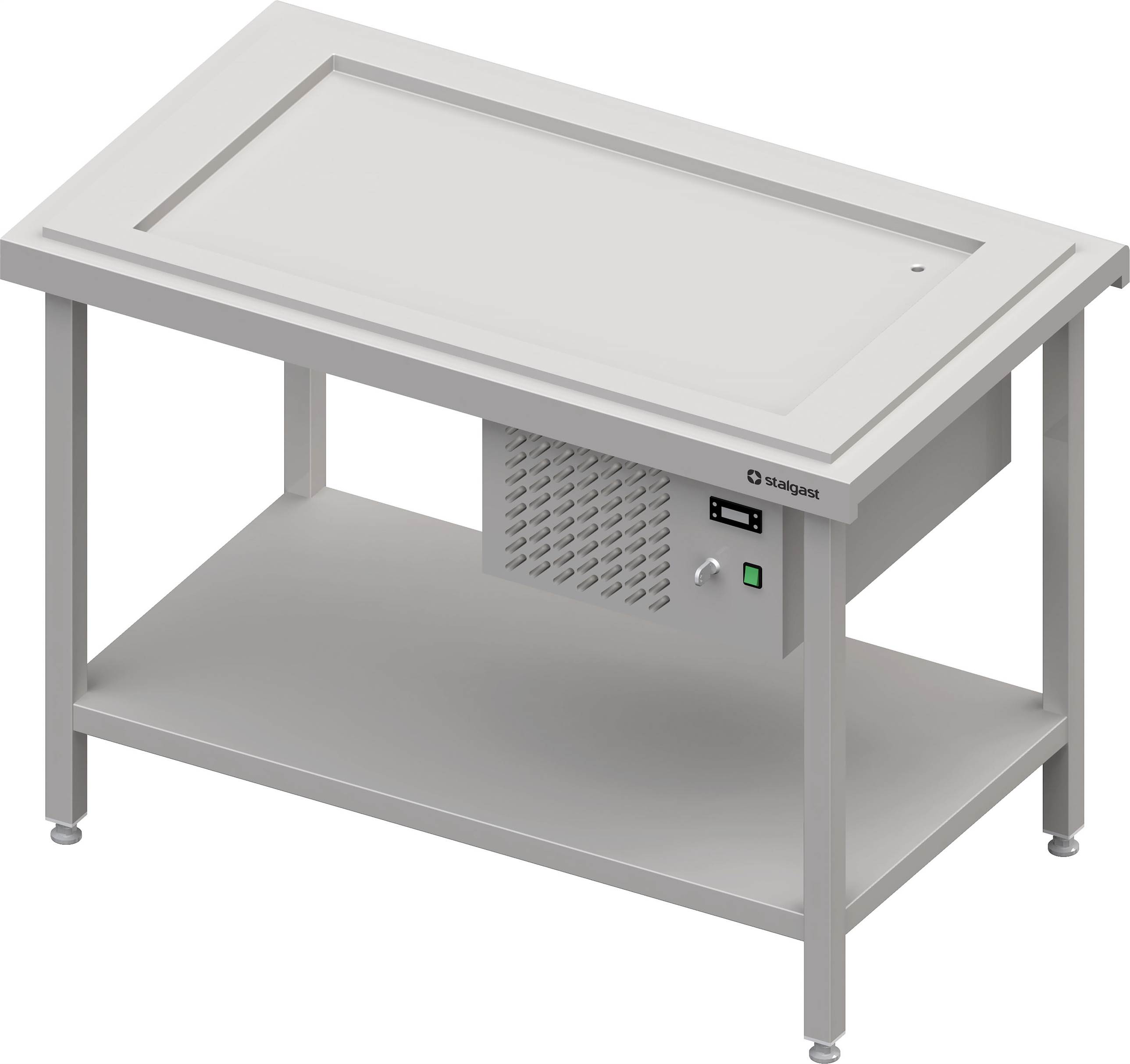 Kaltausgabe mit einer Kühlplatte 3x GN1/1, 1245x735x880, Granitabdeckung "Standard G1"