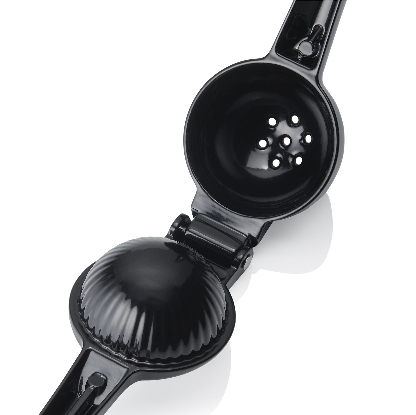 Sauciere auf Fuß 200 ml, (H) 8,5 cm Zitruspresse, Ø 5 cm, 20,5 x 6 cm, schwarz, Aluguss