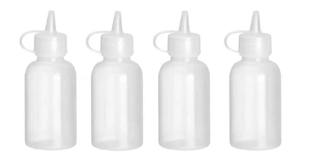 Mini-Spenderflaschen – 4er-Set, 0,05L, Transparent, ⌀35x(H)100mm