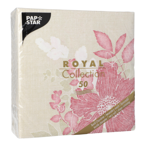 50 Servietten "ROYAL Collection" 1/4-Falz 40 cm x 40 cm fuchsia "Annabel" 12500 Servietten "ROYAL Collection" 1/4-Falz 40 cm x 40 cm fuchsia "Annabel"