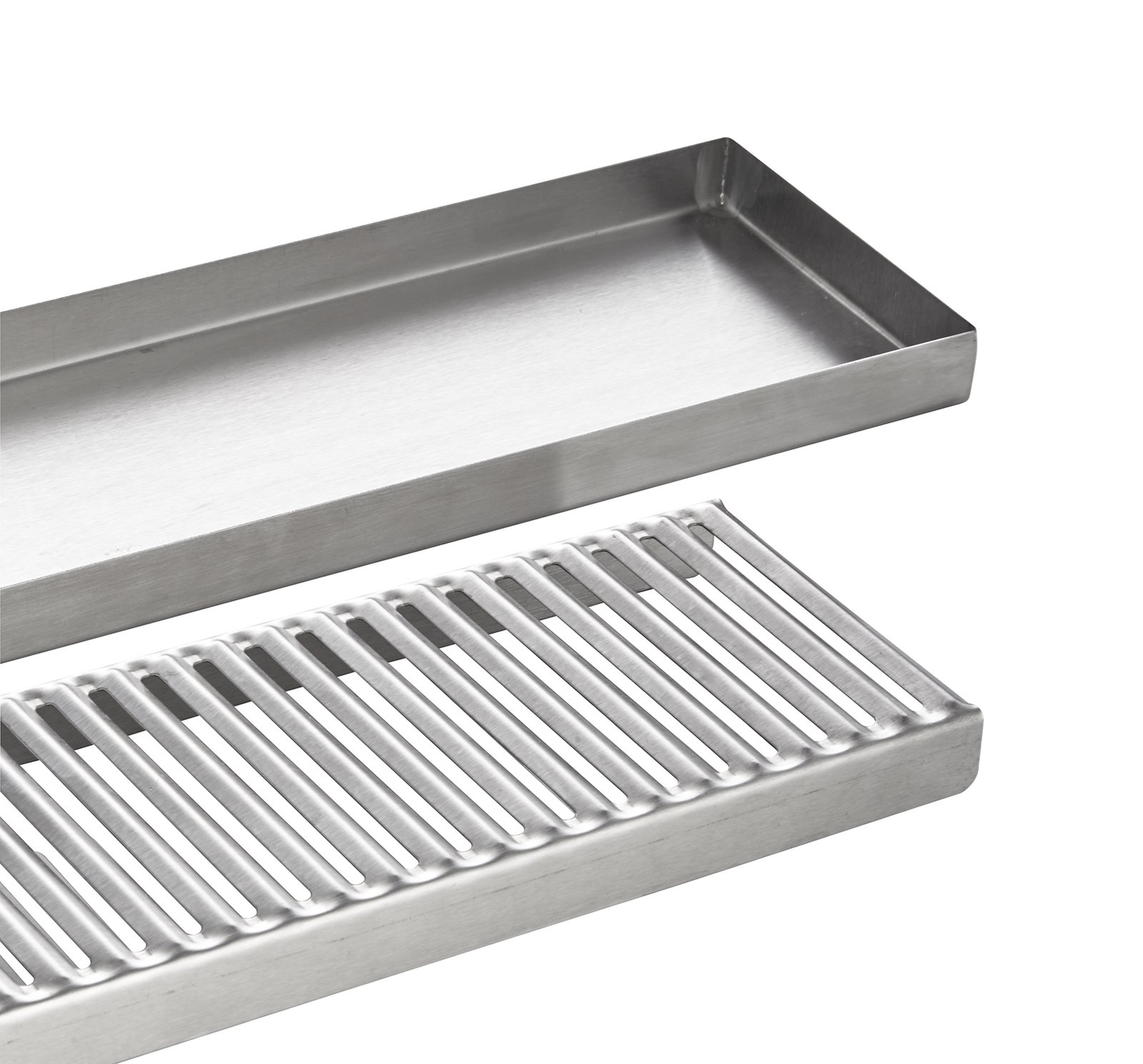 Abtropfblech, 48,5 x 10,5 x 2 cm, Chromnickelstahl Abtropfblech, 48,5 x 10,5 x 2 cm, Chromnickelstahl