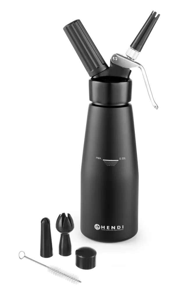 Sahnespender, schwarz, Kitchen Line, 0,5L, Schwarz, ⌀80x(H)260mm