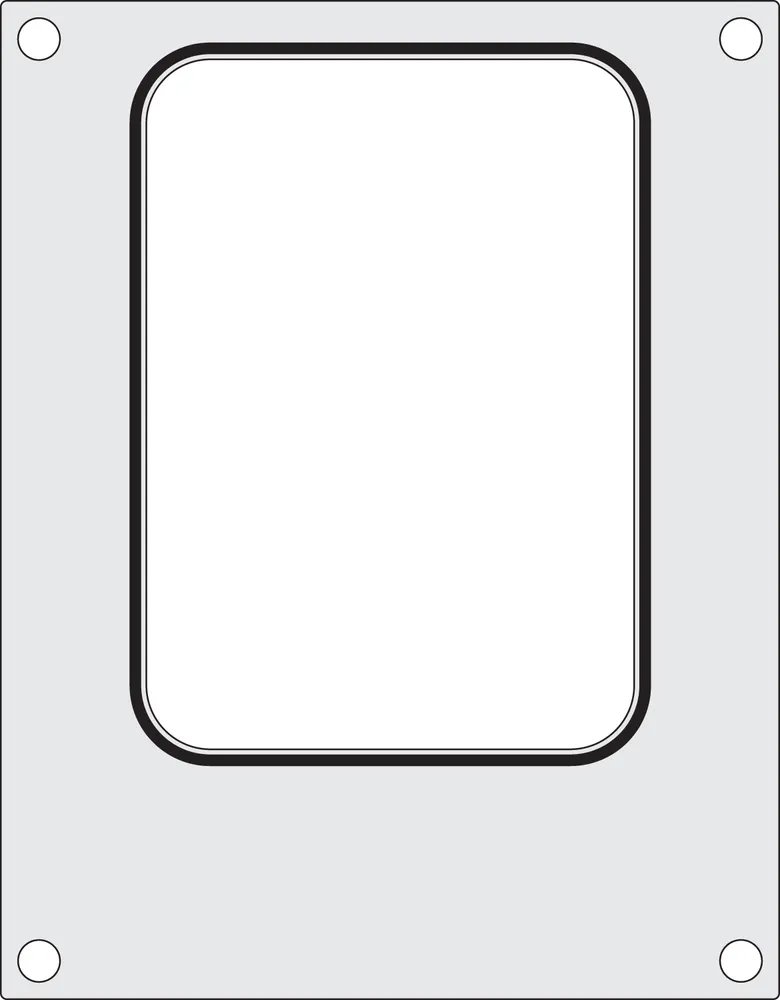 Matrize für Versiegelungsmaschine, ein Behälter (187x137 mm) Matrize für Versiegelungsmaschine, ein Behälter (187x137 mm)