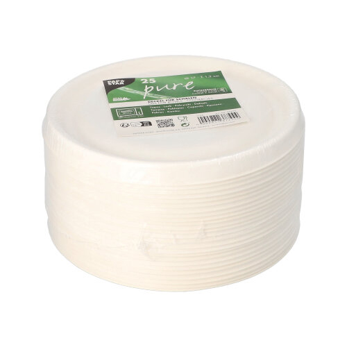 6000 Deckel für Schalen Zuckerrohr "pure" Ø 17 cm · 1,2 cm weiss