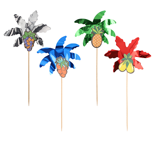 250 Deko-Picker 19,5 cm farbig sortiert "Palmblätter" 36000 Deko-Picker 19,5 cm farbig sortiert "Palmblätter"