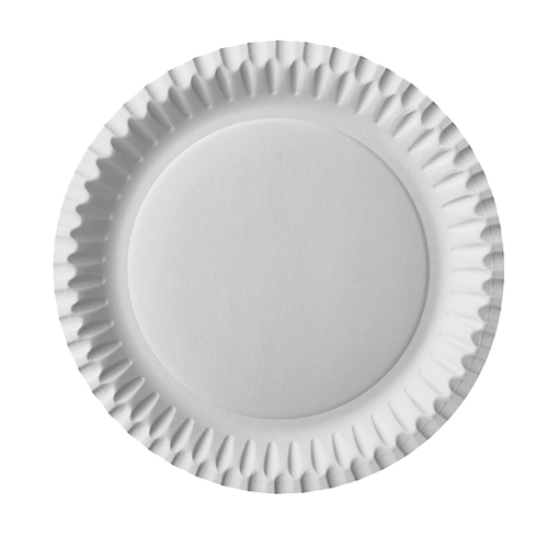 32000 Teller, Pappe rund Ø 23 cm weiss