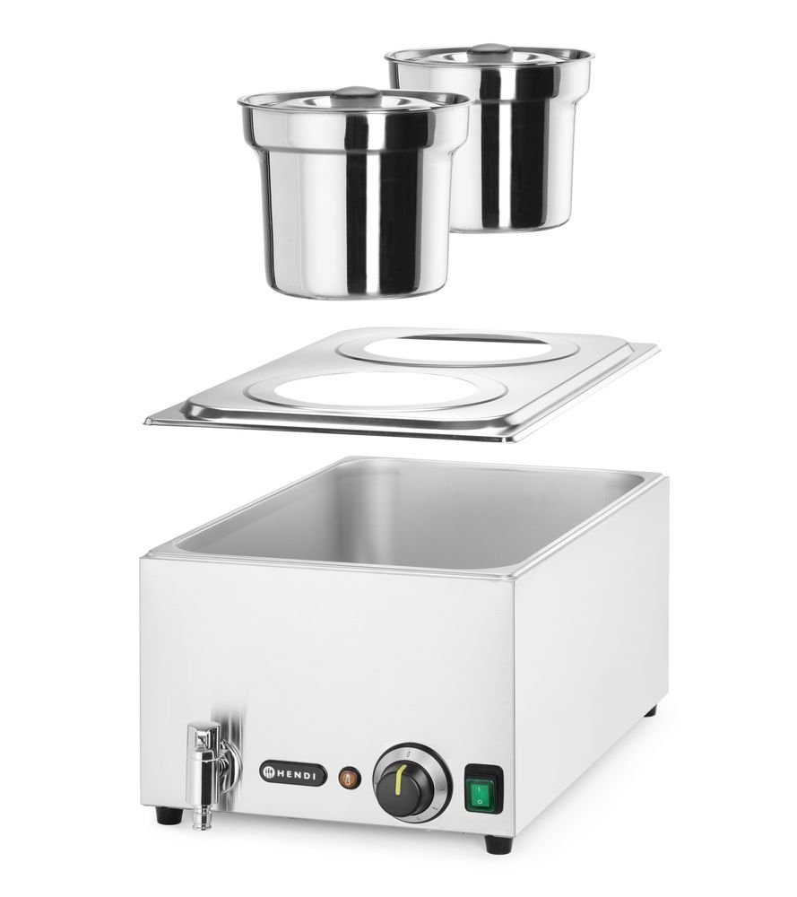 Set: Bain-Marie Ranger + 2x 4L Container mit Deckel, 8L, 220-240V/1000W, 604x332x(H)315mm