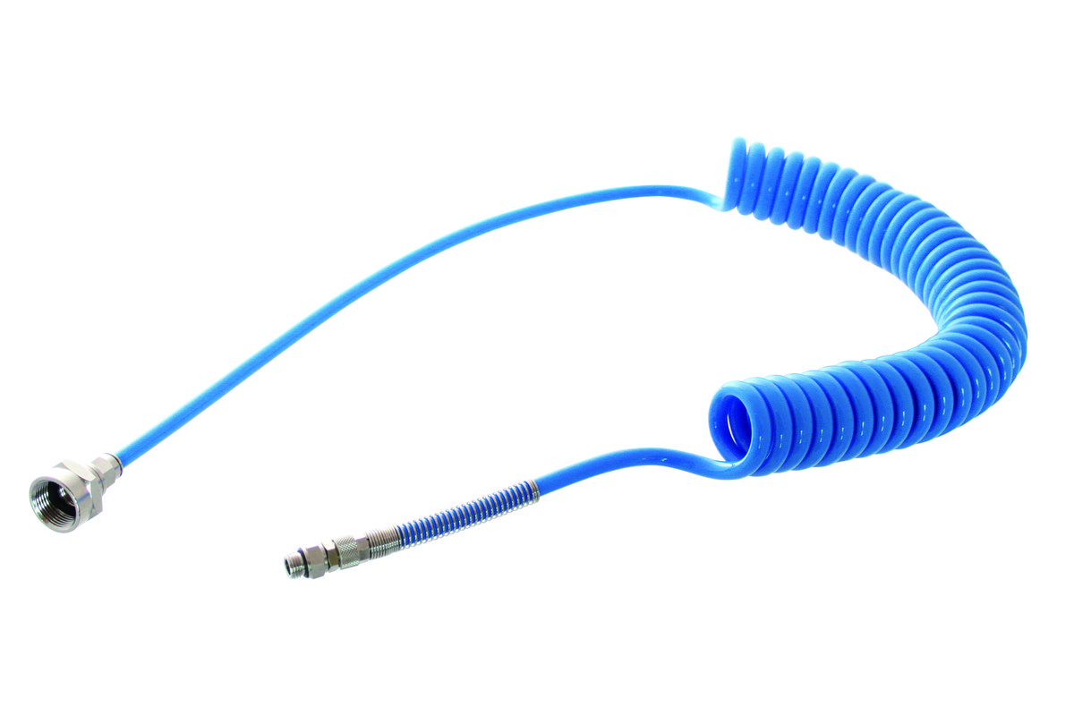 Schlauch ausziehbar bis 300 - 400 cm, blau