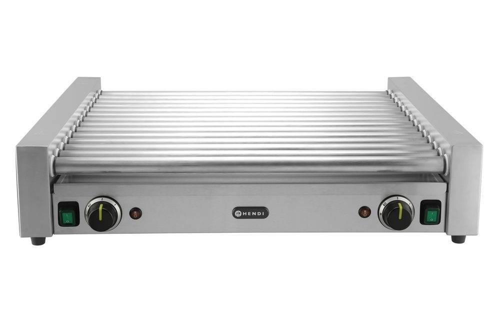 Rollengrill XL - 2 Zonen, 14 Rollen, Silber, 220-240V/2000W, 732x590x(H)168mm
