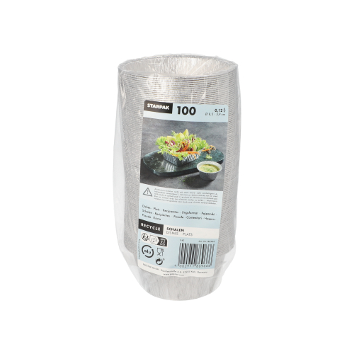 64800 Schalen, Alu rund 0,12 l Ø 8,5 cm · 3,9 cm