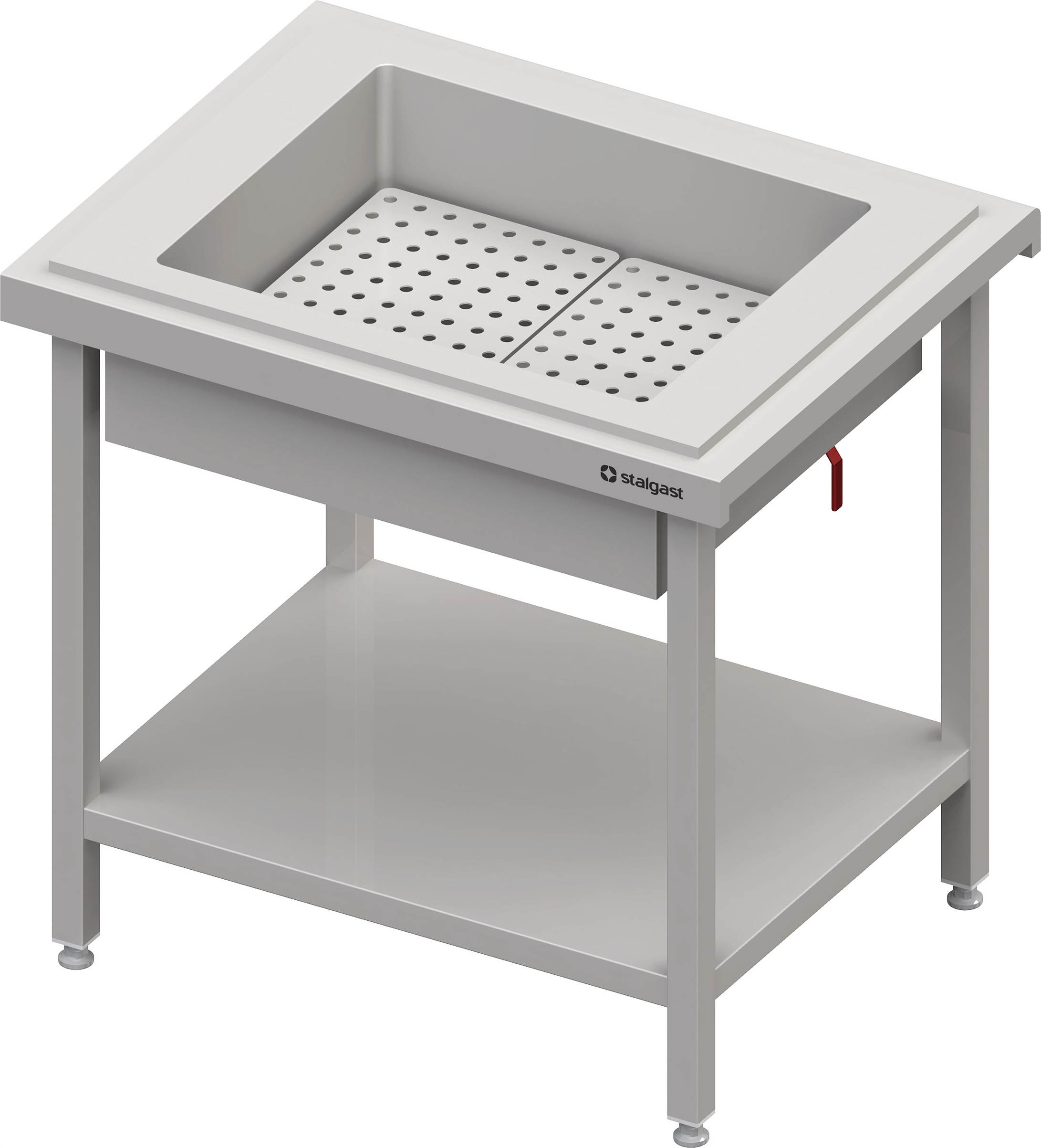 Neutralausgabe mit Eiswanne 2x GN1/1, 920x735x880 mm, Granitabdeckung "Standard G1"