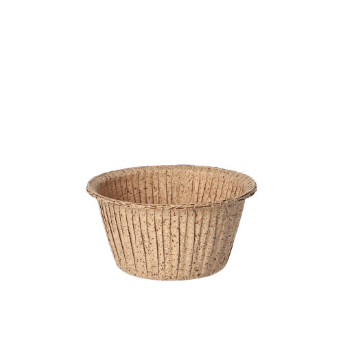 11520 Muffins-Backförmchen rund Ø 5 cm · 4 cm natur aus Frischfaser und Kakaoschalen