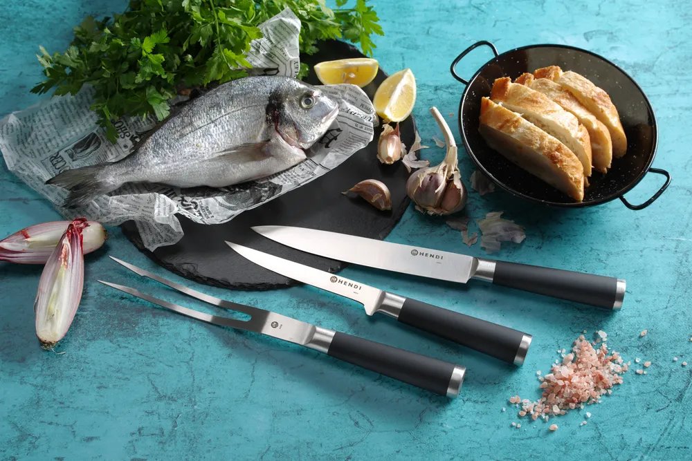 Messerset, 9-teilig, Schwarz, 445x260x(H)65mm Messerset, 9-teilig, Schwarz, 445x260x(H)65mm