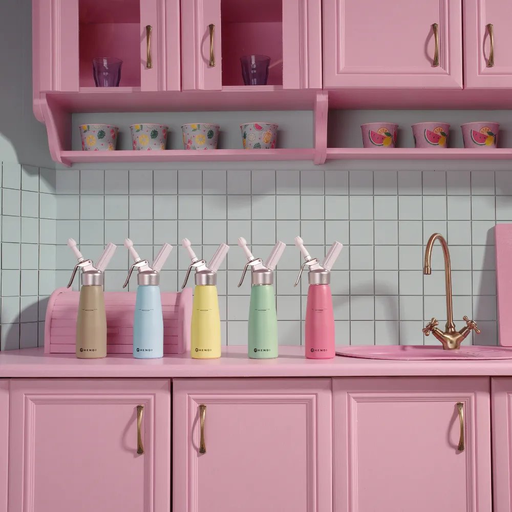 Sahnespender, 0,5L, Taupe