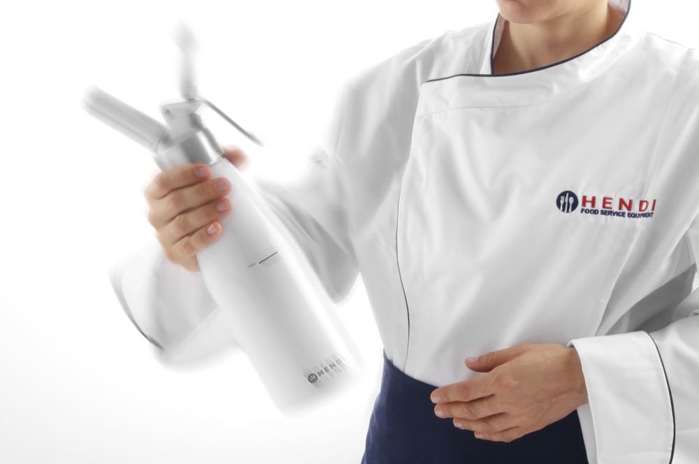 Sahnespender Kitchen Line, weiß, HENDI, Kitchen Line, 0,95L, ⌀95x(H)320mm