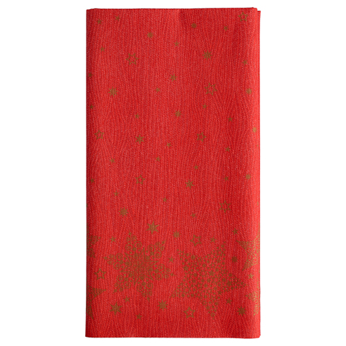 5 Tischdecke, stoffähnlich, Airlaid 120 cm x 180 cm rot "Christmas Shine" 560 Tischdecke, stoffähnlich, Airlaid 120 cm x 180 cm rot "Christmas Shine"