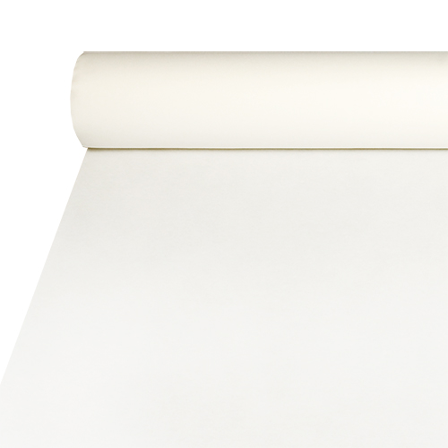56 Tischdecke, stoffähnlich, Airlaid 20 m x 1,2 m weiss