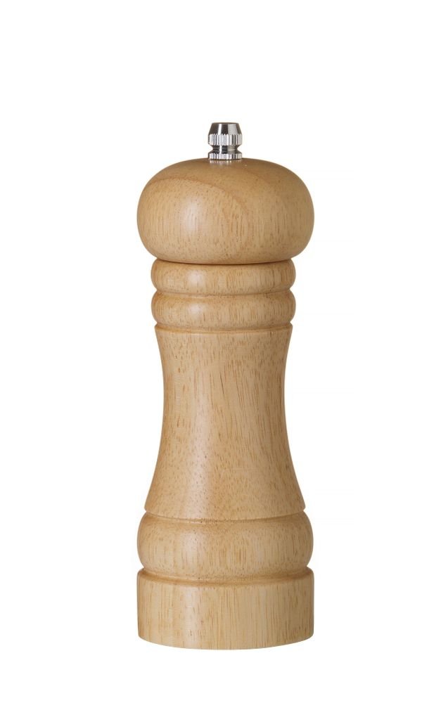 Salzmühle aus Holz, HENDI, Holz hell, ⌀57x(H)165mm Pfeffermühle aus Holz, HENDI, Holz hell, ⌀57x(H)165mm