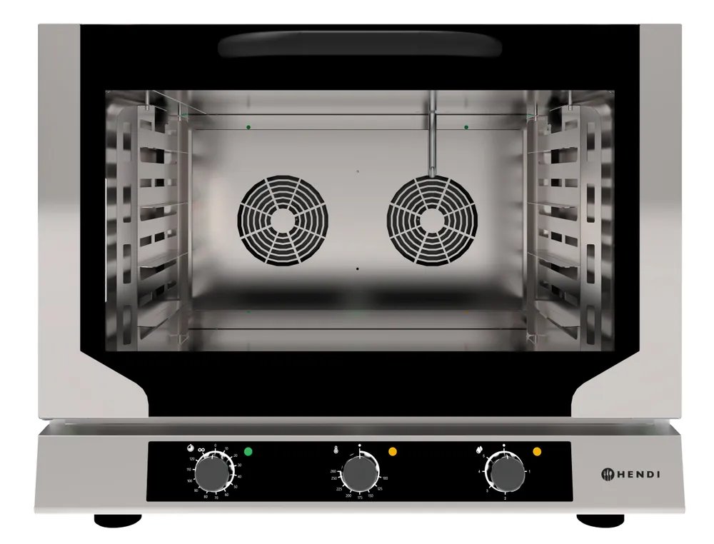 Heißluftofen mit Beschwadung, Evolution, 400V/6400W, 783x755x(H)634mm