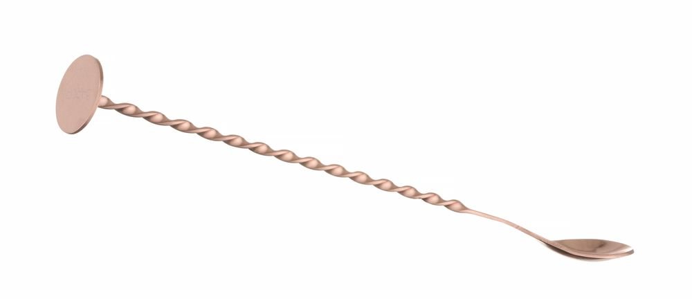 Barlöffel mit Stößel, BarUp, Kupfer, 280x35mm
