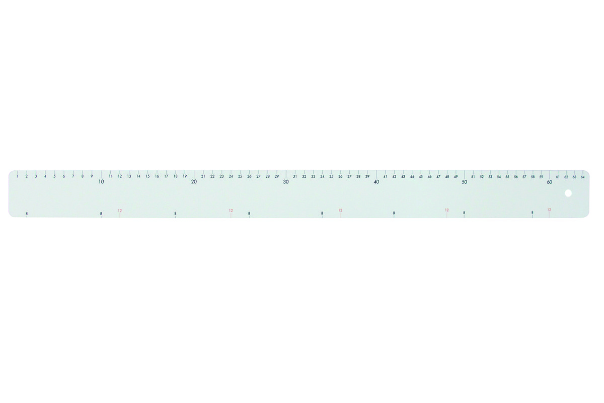 Backlineal, 645 x 50 x 2 mm