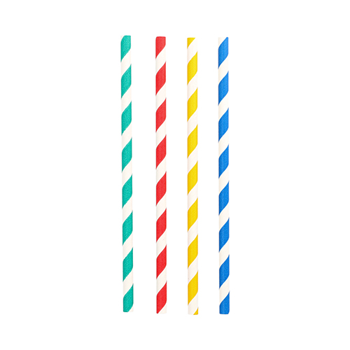 48000 Shake-Halme, Papier Ø 8 mm · 21 cm farbig sortiert "Stripes"