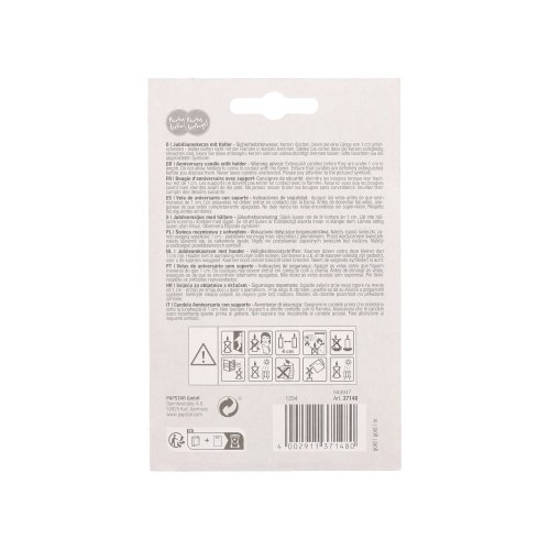 1 Jubiläumskerzen mit Halter 7 cm gold "60" 2880 Jubiläumskerzen mit Halter 7 cm gold "60"