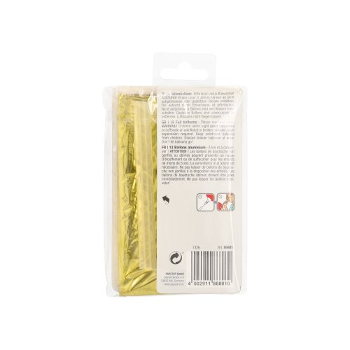 1 Folienluftballon-Set gold "Happy Birthday" 2280 Folienluftballon-Set gold "Happy Birthday"