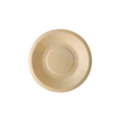 25500 Fingerfood - Teller, Holz "pure" rund Ø 14 cm · 2 cm