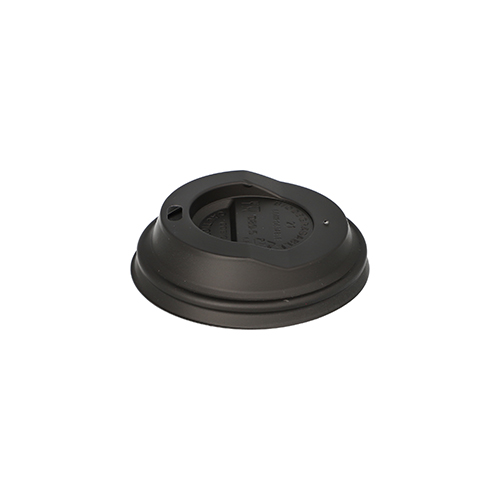 48000 Dom-Deckel, C-PLA rund Ø 8 cm · 2,1 cm schwarz