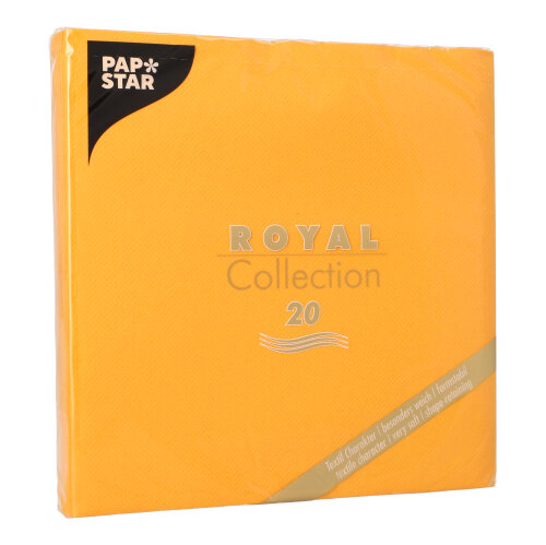 12000 Servietten "ROYAL Collection" 1/4-Falz 40 cm x 40 cm orange