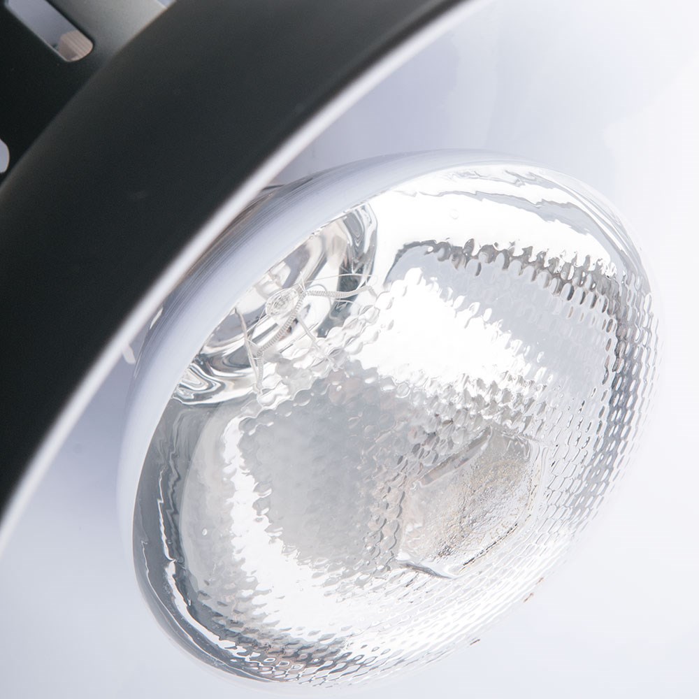 Wärmelampe zur Deckenbefestigung, schwarz, 0,25 kW, Ø 290 mm